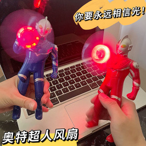 Mini ventilador portátil con luz LED, refrigeración manual, regalo para niños y adultos - Product Image 4