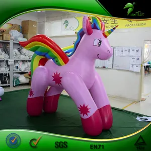 Hongyi מתנפח Unicorn מגה מתנפח בעלי החיים קמע אוויר דמויות מתנפח סוס צעצוע