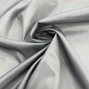 Manufacturer Price Dark Gray 100 Polyester Taffeta Bag Lining Fabric