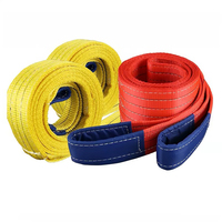 Sangle de levage industrielle à double couche pour charges lourdes, pour quincaillerie de port, entrepôt, grue, palan, machinerie de manutention 3T 5T
