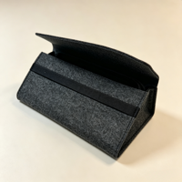 Organisateur de bureau pliable en feutre, protection anti-poussière, rangement multi-poches réutilisable, sangle élastique confortable, accessoires de bureau