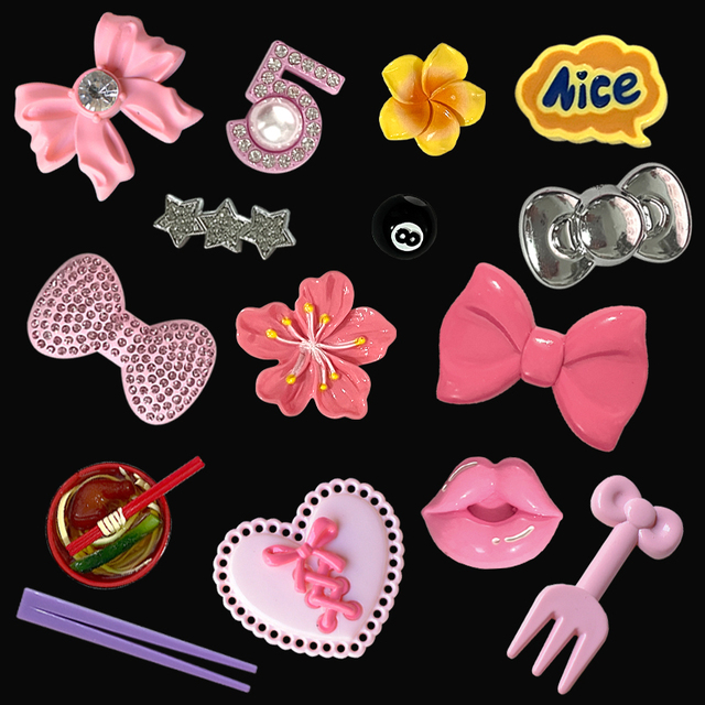 Junk Phone Case Charms Various Charms for DIY Crafts Decorative Pendants by Designer Brand Logo DDYY