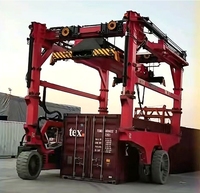 Grue de conteneurs à moteur diesel de 35, 45, 60 et 80 tonnes pour le levage de conteneurs de 20 et 40 pieds, chariot porte-conteneurs