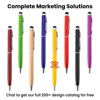 Stylo bille de luxe fin et coloré, 2-en-1 avec fonction tactile, en métal, personnalisable avec logo, idéal pour cadeau – Meilleures ventes