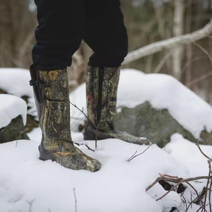 Bottes de chasse en caoutchouc pour homme, antidérapantes, imperméables, en néoprène - Product Image 6