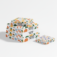 Boîte alimentaire de boulangerie pour retail Boîte d'emballage robuste à rabat avec couvercle à insertion et fond plat