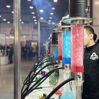Chicha électrique haut de gamme en acier inoxydable populaire avec décorations, taille moyenne, chicha électrique, narguilé, pipe à eau