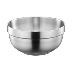 Cuenco de sopa antiescaldado de doble capa grueso moderno pulido de acero inoxidable 316 para uso doméstico cafetería para estudiantes - Product Image 6