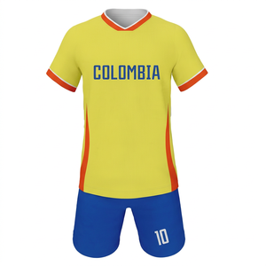 Uniforme de Fútbol para Hombre al por Mayor, de Alta Calidad, Transpirable y Ligero, 100% Poliéster, Diseño Personalizado con Bordado 3D - Product Image 1