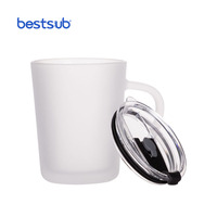 Mug à café en céramique à sublimation blanc chauffé de 17 oz, forme conique, impression BN3