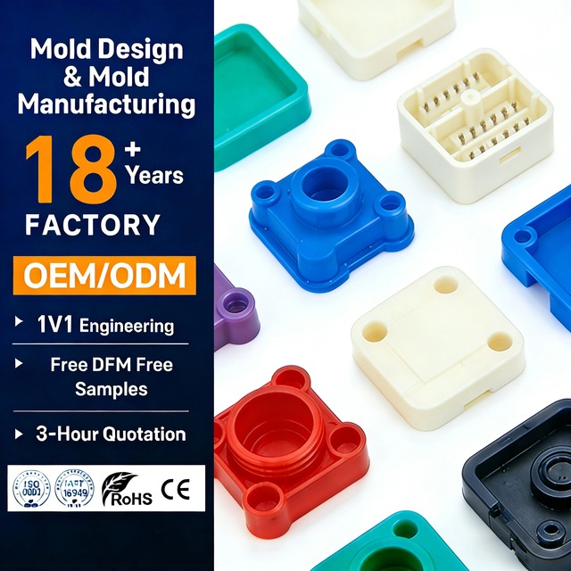 OEM Custom Mold Injection Plastic Products ABS PVC PS Molding Plastic Enclosure PC PE Cover HDPE PP Injection Molding Parts