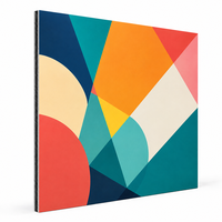 Panneau d'affichage imprimé durable et écoresponsable, résistant à la décoloration et aux UV, motif personnalisé, panneau ACP rigide en vrac pour tout scénario