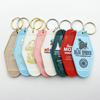 Porte-clés d'hôtel personnalisé avec logo gravé en or ou argent, style rétro vintage Californie ancienne, pour chambre d'hôtel ou de motel