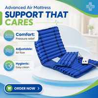 Matelas gonflable portable à pression alternée 2026, idéal pour la prévention des escarres chez les personnes âgées et les patients paralysés, favorisant le retournement.