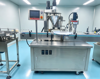 Machine de remplissage et de sertissage automatique de flacons en verre, machine de remplissage de poudre et de liquide pour flacons, machine de remplissage de poudre chimique 0,1g