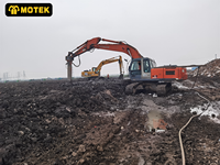Nouvelles têtes de mélange MOTEK pour la rénovation des fondations routières et le mélange de chaux/ciment pour excavatrices de 20 à 45 tonnes, garantie 1 an
