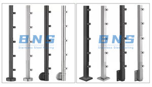 Barandilla de poste de barandilla de diseño personalizado de <span class=keywords><strong>buena</strong></span> calidad Barandilla Escalera de tubo de acero inoxidable Diseños de barandilla de escalera - Product Image 2