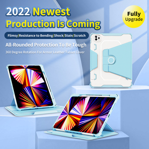Copertura protettiva per Tablet con cavalletto in pelle PU antiurto con rotazione di 360 gradi per <span class=keywords><strong>ipad</strong></span> <span class=keywords><strong>pro</strong></span> <span class=keywords><strong>11</strong></span> <span class=keywords><strong>2018</strong></span> 2020 2021 2022 air4 air5 10.9 - Product Image 2