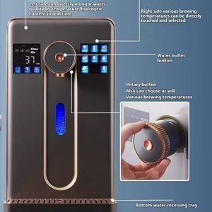 Nuevo Purificador de Agua Rico en Hidrógeno, Sistema de Ósmosis Inversa de Escritorio, Calentamiento Instantáneo, Triple Filtración, Pantalla Táctil, Temperatura Ajustable, para Café - Product Image 5