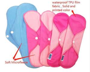 AIO ชุดแผ่นอนามัย6ชิ้นแบบนำกลับมาใช้ใหม่ได้แผ่นอนามัยแบบซับน้ำแผ่นอนามัยสำหรับผู้หญิงผ้าอนามัยแบบซับน้ำแผ่นซับประจำเดือน - Product Image 4