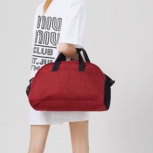 Customized Logo Women's Weekend Overnight Gym Sports Waterproof Canvas Luggage <b>Bag</b> <b>Travel</b> Duffel <b>Bag</b> Zipper <b>Storage</b> Makeup - Product Image 5