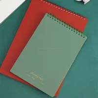 カスタムロゴA4スパイラルブラックページスケッチブックcahier scolaire palnner cuadernosノートブックジャーナル