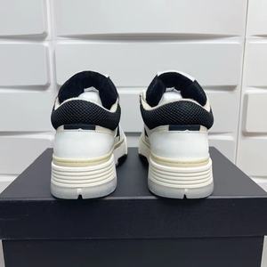 Sepatu Kasual Pria Hitam Putih Modis Bahan Kulit Imitasi dengan Tali dan Lapisan Jala. Sepatu Mewah Gaya Baru Desainer Amiry - Product Image 3