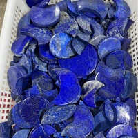 Vente en gros de cristaux de lapis-lazuli sculptés à la main, cristaux de guérison Reiki, lune en quartz, artisanat pour la décoration