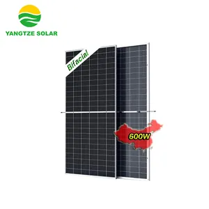 Cellule de panneau solaire bifacial 48v 400wp 400w 450w 1000w 10kw 500W 600w 700w