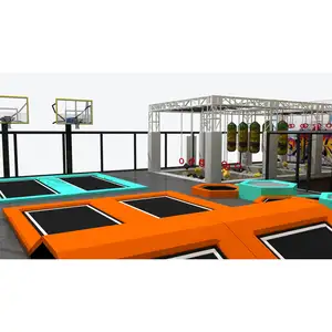 Custom Commercial Children kids Adult Jumping Park Cage Small Design Indoor Trampoline Park Play Centre One-stop installation