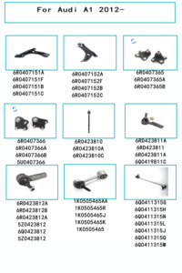 Enlace de barra estabilizadora de suspensión delantera izquierda y derecha para Audi A1 (8X1, 8XK) 6R0411315 6Q0411315A 6Q0411315B 6Q0411315C 6Q0411315D - Product Image 4