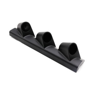 Support universel de tableau de bord de course noir à 3 trous pour montant A de 52 mm, cadre de tableau de bord et kits de panneaux de 2 pouces pour voitures (côté droit) - Product Image 3