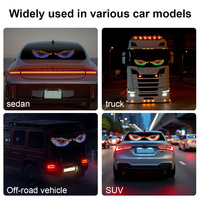 USB Animated Demon Eyes Screen Led Matrix Panel Led Display pour camion pare-brise Devil Eyes Lights for Car Truck Off-road SUV