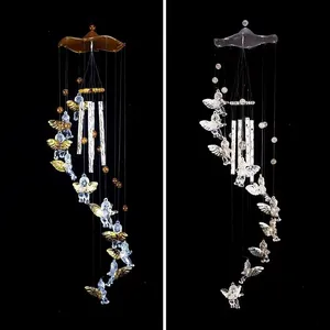 Dicke Kunststoff Unbreakable Kolibri Engel Wind Glockenspiel dekorative Hof Garten