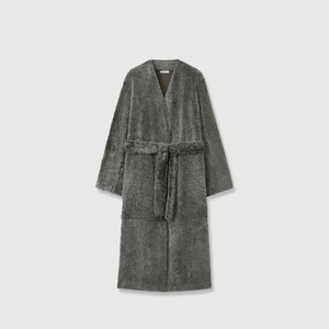 Cappotto lungo da <span class=keywords><strong>donna</strong></span> in vera pelliccia di <span class=keywords><strong>Shearling</strong></span> di alta qualità di alta qualità - Product Image 1