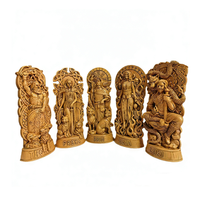 Figurines personnalisées de la <span class=keywords><strong>mythologie</strong></span> celtique, statues en résine des dieux nordiques, autel viking, Hela, <span class=keywords><strong>Odin</strong></span>, LOKI, Freya, style sculpture sur bois, décoration intérieure - Product Image 6