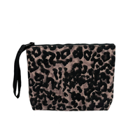 Sac à main de plongée en toile rose à imprimé léopard pour femme de marque célèbre Sac à main bleu à imprimé léopard pour l'automne et l'hiver