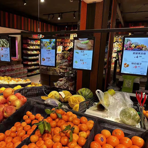 バッテリー付き10.1インチ電子値札、スーパーマーケットの値札、タッチスクリーン、メディアデジタルサイネージディスプレイ画面 - Product Image 1