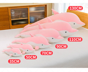 Fabrik OEM Plüschtier Delfin Puppe Aquarium Puppe Meerestier Delfin Wal Geschenk Schlafkissen ODM Spielzeug Heimkissen Plüschpuppe - Product Image 4