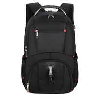 Sac à dos extensible pour ordinateur portable 17,3 pouces avec port de charge USB, grande capacité 55L, imperméable, sac de voyage d'affaires pour hommes