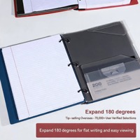 Classeur de présentation à 3 anneaux amovibles en PP A4 – Organiseur de documents pour bureau