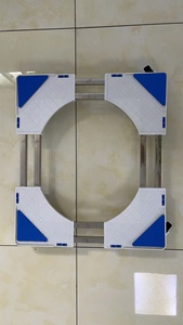 Support pour mini-réfrigérateur et machine à laver manuel avec 4 roues verrouillables, chariot réglable universel pour usage hôtelier - Product Image 6