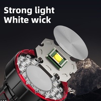 Linterna Ultra Brillante de 60W, Alta Potencia, Recargable, Batería de Litio de Gran Capacidad, Linterna de Emergencia para Exteriores con Asa
