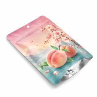 Op maat gemaakte 3,5g Mylar zakjes groothandel staande pouch holografische plastic verpakking zak met ritssluiting voor 3,5 gram bloemenverpakking groothandel