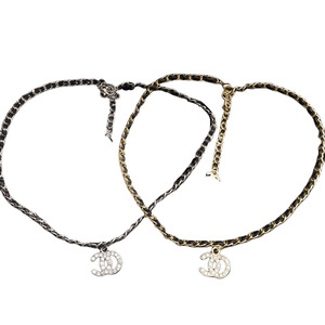 Collier pendentif en acier inoxydable plaqué or 18 carats avec zircon, inspiré des grandes marques de luxe, tendance, cadeau d'amour pour homme et femme - Product Image 1