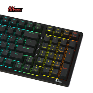 Bàn Phím Royal Kludge RK98 Teclados Computadora Mobail Loại C <span class=keywords><strong>Usb</strong></span> Chơi Game Ánh Sáng Cơ Học Bàn Phím Không Dây Màu Xanh Led - Product Image 3