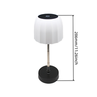 Lampe de bureau LED rechargeable extensible, portable et pliable avec contrôle tactile et gradation progressive pour lecture, bureau et chambre