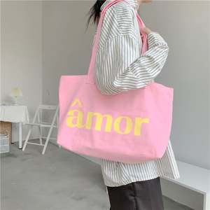 Sac de shopping en coton naturel avec logo personnalisé extra large coloré ECO GREEN Sac en toile fourre-tout à fermeture éclair - Product Image 5