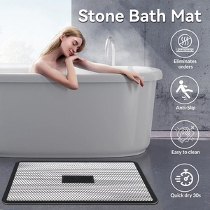 <strong>Best</strong> Sale <strong>Stone</strong> <strong>Bath</strong> <strong>Mat</strong> Easy to Clean Custom Modern Carving Diatomite <strong>Stone</strong> <strong>Bath</strong> <strong>Mat</strong> Fast Drying for Bathroom - Product Image 6