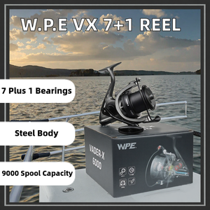 Carrete de Pesca Giratorio W.P.E VADER-X 4.6:1 Serie 9000 para Pesca de Carpas en Ríos y Lagos - Product Image 2